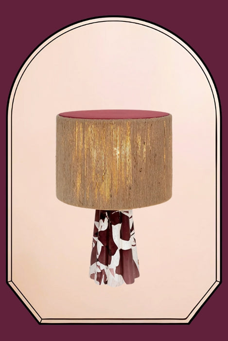 Murano Nougat Bucket Lamp Cord Shade