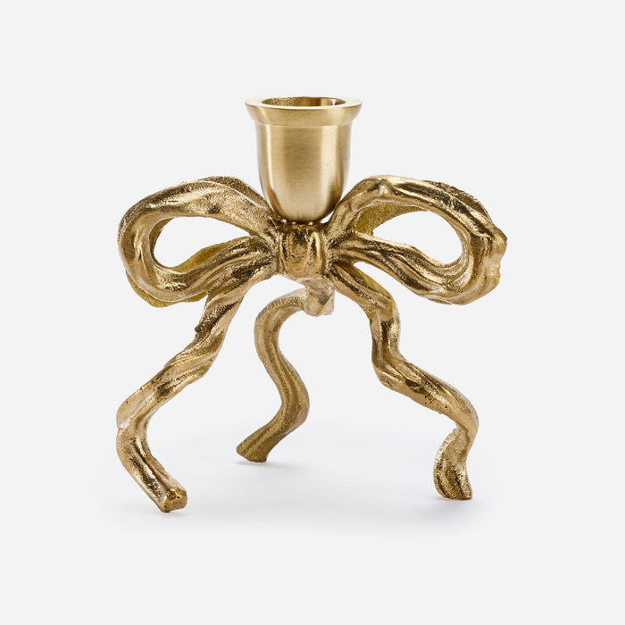 Candle holder brass BOW