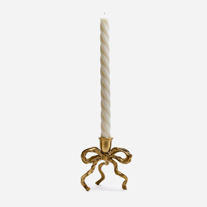 Candle holder brass BOW