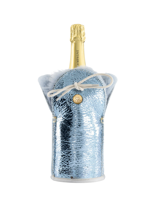 Champagne Bottle Holder Sparlke Turqoise