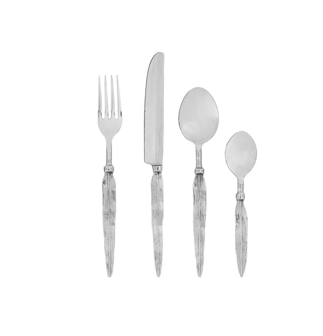 Piuma cutlery set 4 pieces by Bitossi