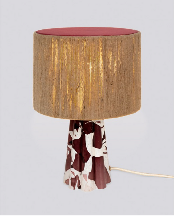 Murano Nougat Bucket Lamp Cord Shade