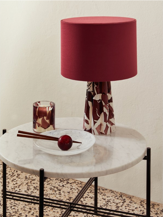 Murano Nougat Bucket Lamp Cord Shade