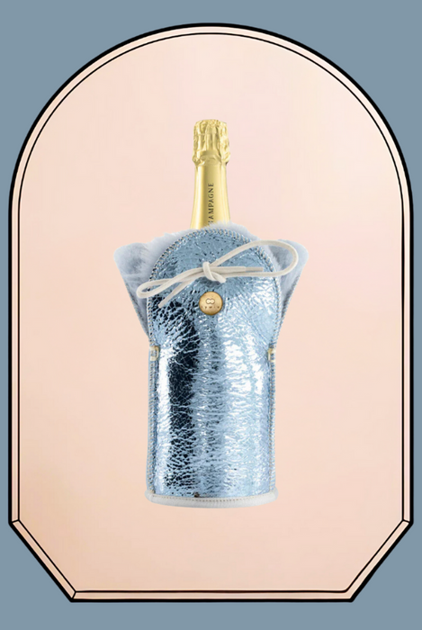 Champagne Bottle Holder Sparlke Turqoise